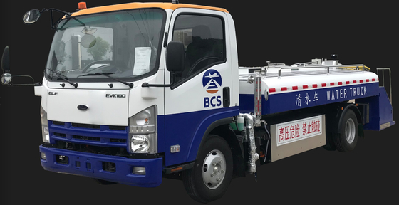 Xe tải dịch vụ nước điện 3000l Bồn thép không gỉ